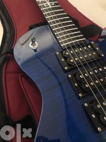 PRS SE ZACH MYERS Royal Blue Special w case 3