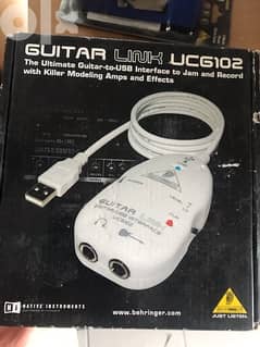 BEHRINGER ICG102 Guitar to USB Interface w/ Effect