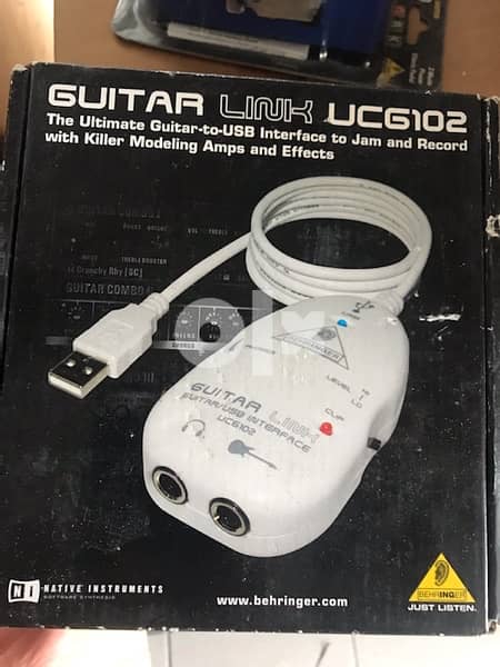 BEHRINGER ICG102 Guitar to USB Interface w/ Effect 1