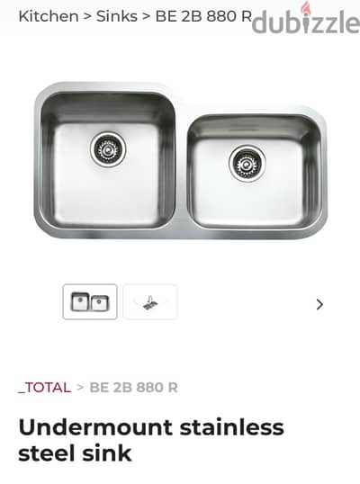 Teka-Undermount sink BE 2B 880R