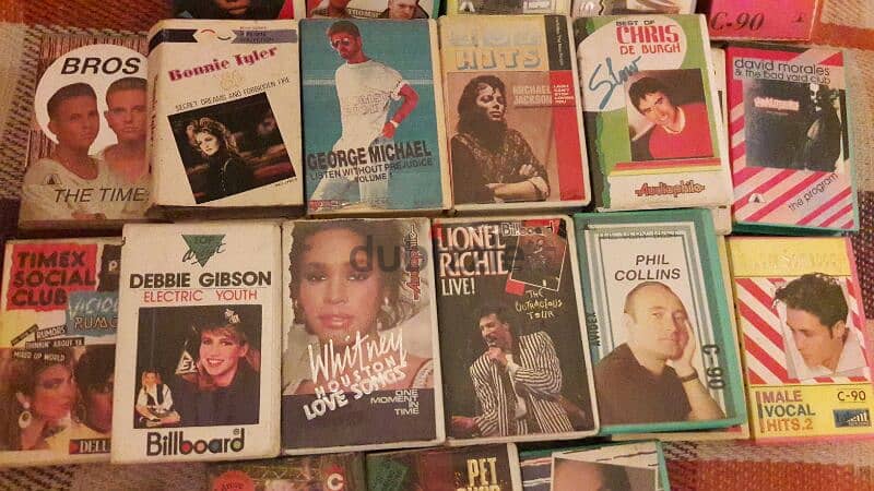 39 music cassettes from 80's and 90's 1