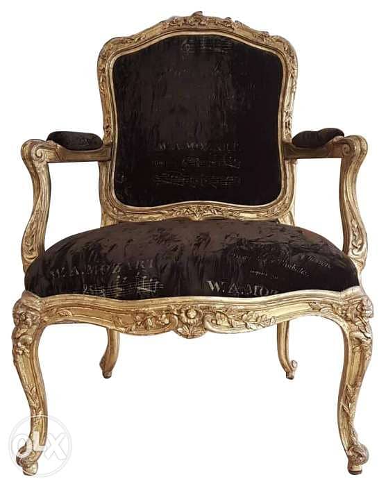 A pair of French Giltwood fauteuils LOUIS XV STYLE, late 19th century 1