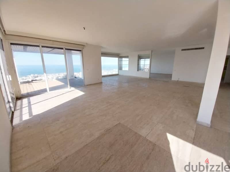520 Sqm + Terrace | Apartment For Rent In Rabieh | Sea View 8