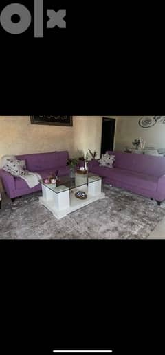 sofas beed with table from istikbal