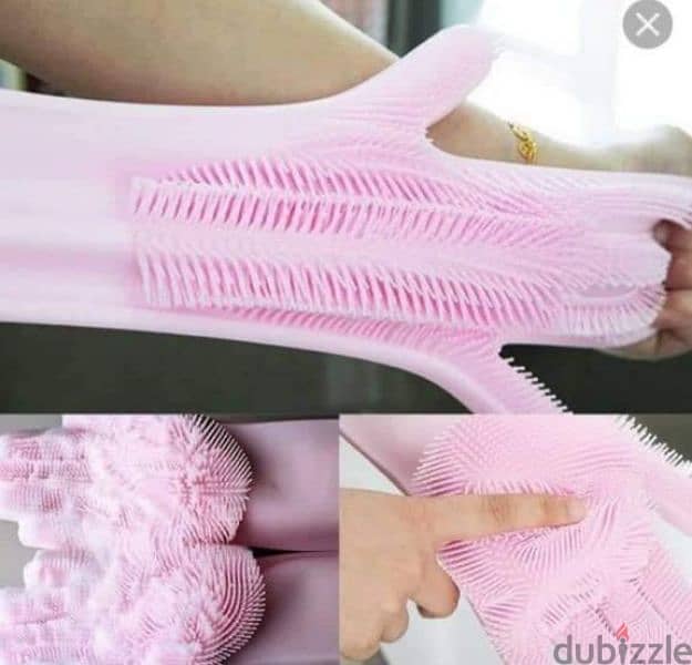 multipurpose thick silicone gloves 3$ 5