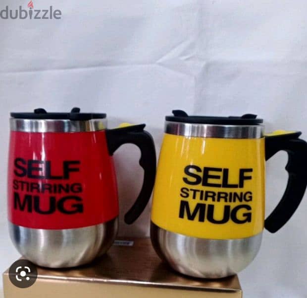 self sterring stainless steel mug 6