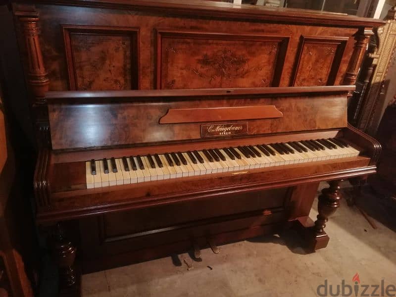 بيانو فخر صناعة ألمانية خارق نظافة مميز خشب جوز كلافية من العاج piano 2