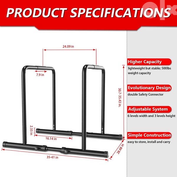 Adjustable Dip Bar 5