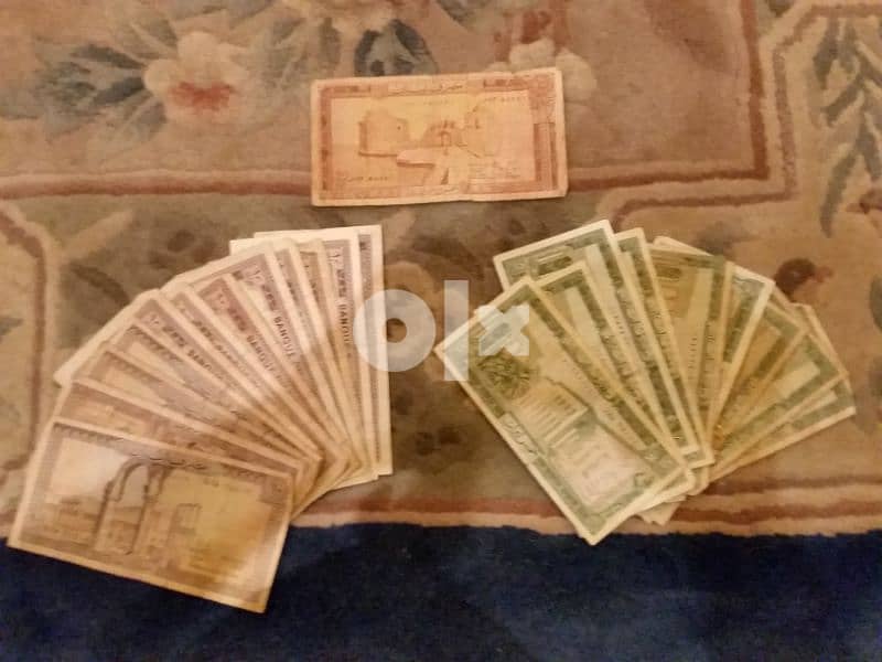 old lebanise mouny collection and euro coins 3