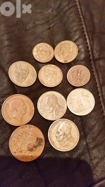 old lebanise mouny collection and euro coins 4