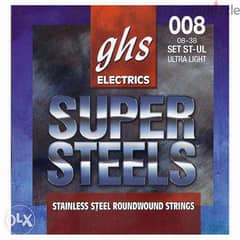 GHS strings Super Steels Stainless Steel 008 Ultra Light 0