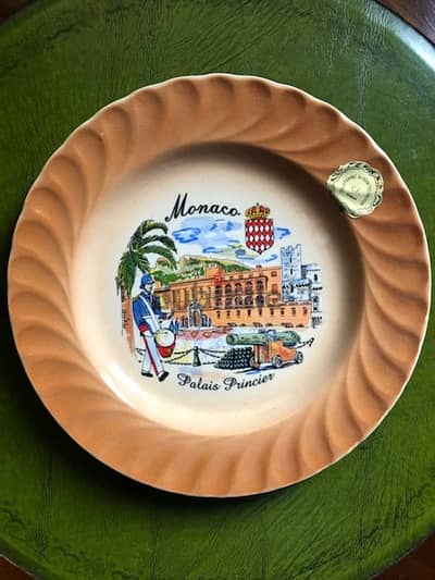 Vintage 80’s MONACO commemorative plate stamped