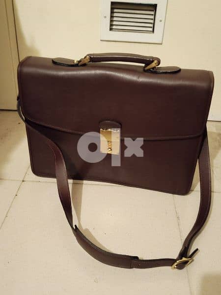 Joseph Daniels Authentic Real Leather Briefcase 0