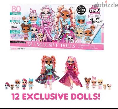 LOL Surprise Fashion Show Mega Runway-12 Exclusive Dolls