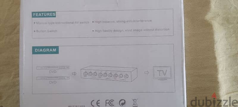 2/4 port Audio Video Switch. 4