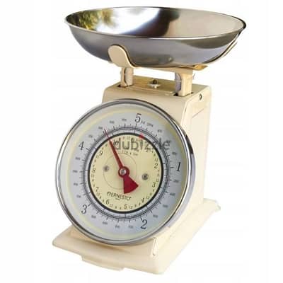 Ernesto Cream Retro Kitchen Scale 5 kg