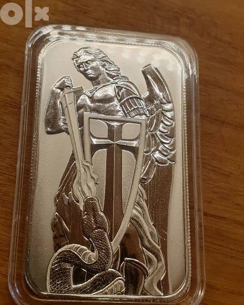 St Micheal silver ounce 999 1