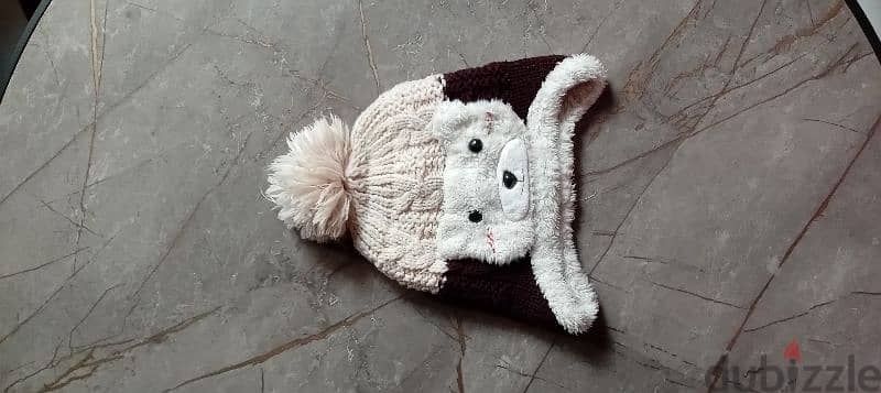 kids hat_ bonnet_bear_ gd condition 0