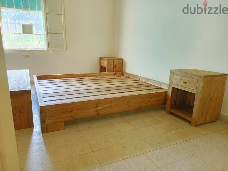 massive pine wood bedroom set غرفة نوم خشب صنوبر روسي 7