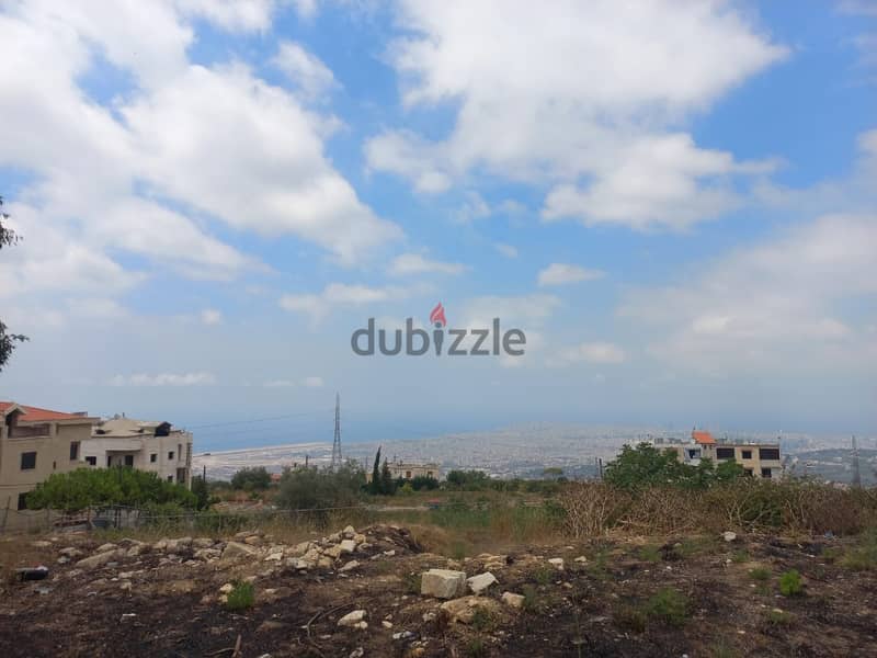 1700 Sqm | Land For Sale in Souk El Ghareb | Sea & Beirut View 1