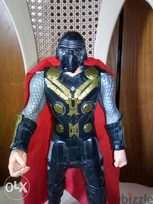 THOR ACTION LEGEND TALKER as new doll in KYLO REN Mask Hasbro=14$ 1