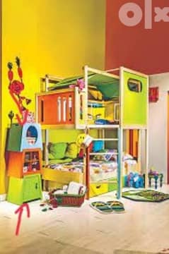 kids bedroom bunk bed/cabana