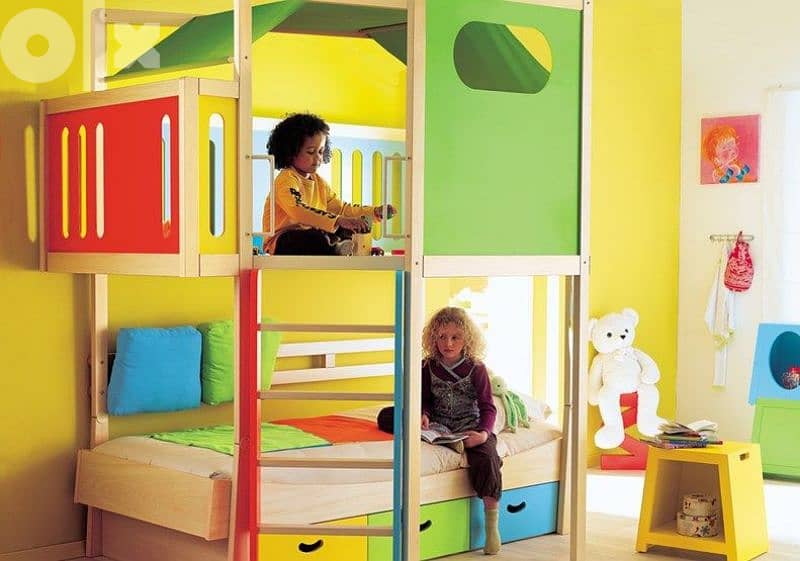 kids bedroom bunk bed/cabana 3