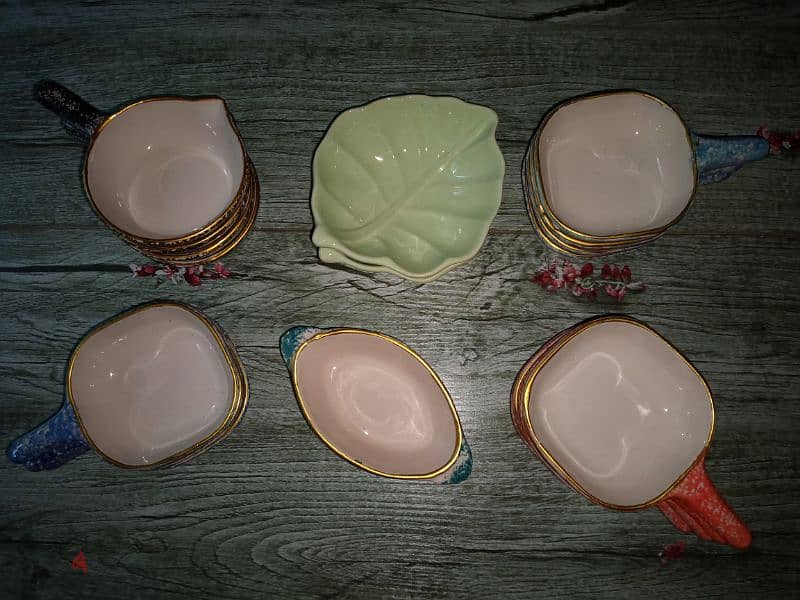 elegant sauce porcelain plates with handle 12