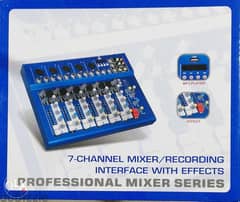 mixer leem 7 channel + usb bluetouth,new in box