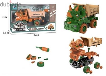 Dinosaur Truck Dump Truck DIY Puzzle Assorted