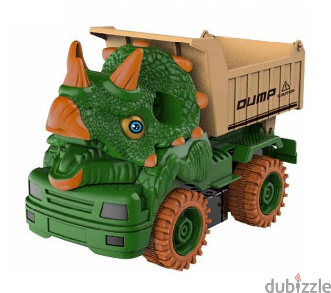 Dinosaur Truck Dump Truck DIY Puzzle Assorted 1