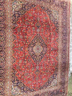 سجادعجمي. 370/270. كاشان كرك. Persian Carpet. Hand made 0
