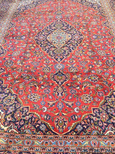سجادعجمي. 370/270. كاشان كرك. Persian Carpet. Hand made 1