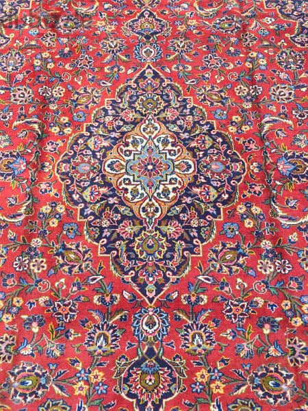 سجادعجمي. 370/270. كاشان كرك. Persian Carpet. Hand made 2