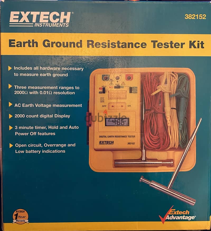 EARTH GROUND RESISTANCE TESTER KIT 0