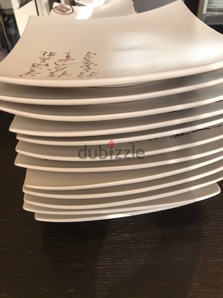 plates , assiettes 3 different size of plates, each size 12 pieces 3