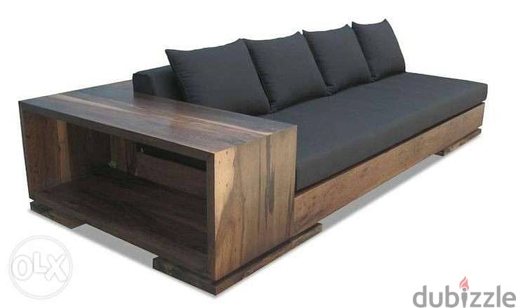 wooden couch 0