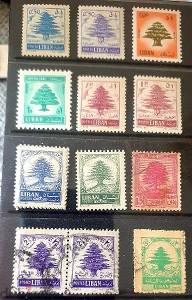 Lot# B-19 Lebanon 1950's mix of 29 stamps 2