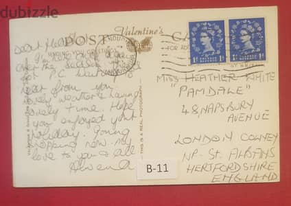 1950's lot B-11 England LLandudno multi-views posted card