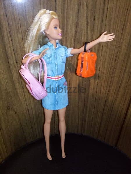 Barbie travel set online walmart