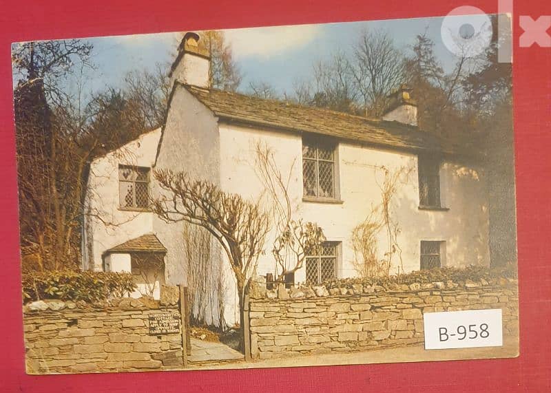 1950's England posted card Grasmere Lake District # B-958 0