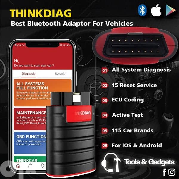 Thinkdiag car scanner obd 2 4