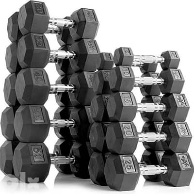 hexagon dumbbells