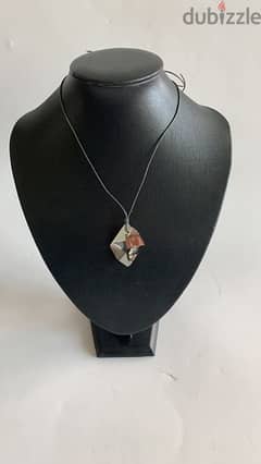 Swarovski pendant with a leather cord