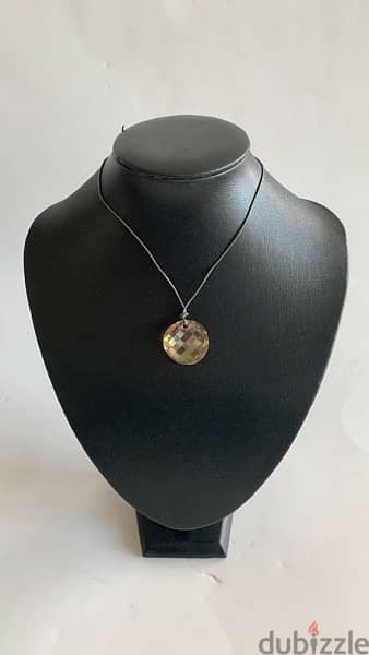 Swarovski pendant with a leather cord 1