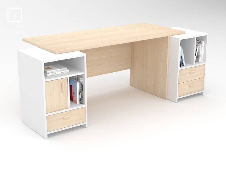 Wood desk 1