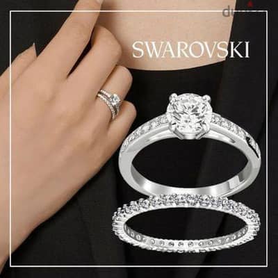 ring set authentic swarovski size 48 . S. 16