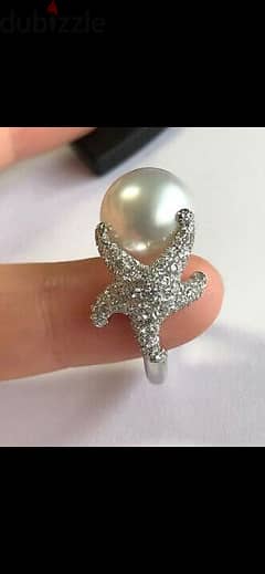ring original swarovski sea fish pearl 0