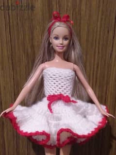 Barbie as new Mattel doll 2000, CROCHET dress, bend legs=17$