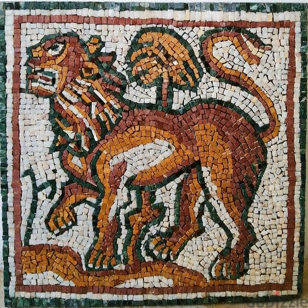 lion mosaic 0